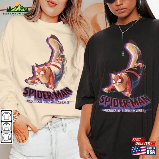 Spider Cat Movie Shirt K2 Spiderman 2023 Across The Verse Sweatshirt Classic