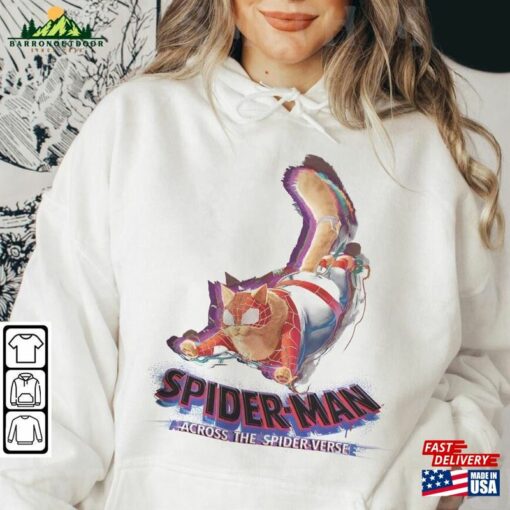 Spider Cat Movie Shirt K2 Spiderman 2023 Across The Verse Sweatshirt Classic