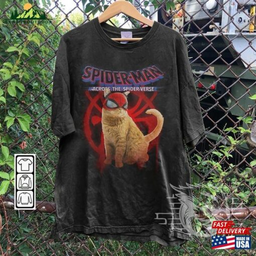 Spider Cat Movie Shirt K3 Spiderman 2023 Across The Verse Sweatshirt T-Shirt Unisex