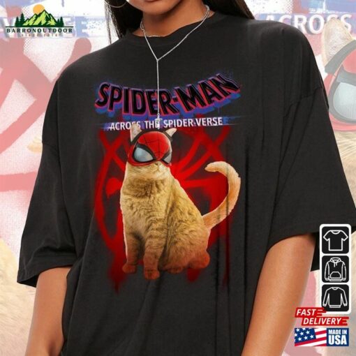 Spider Cat Movie Shirt K3 Spiderman 2023 Across The Verse Sweatshirt T-Shirt Unisex