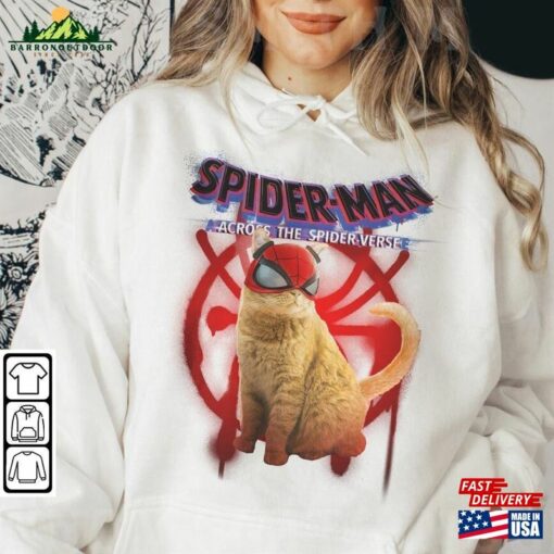 Spider Cat Movie Shirt K3 Spiderman 2023 Across The Verse Sweatshirt T-Shirt Unisex