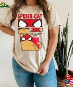 Spider Cat Unisex Heavy Cotton Tee Retro Sweatshirt T-Shirt Spider Cat Unisex Heavy Cotton Tee Retro Sweatshirt T-Shirt