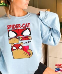 Spider Cat Unisex Heavy Cotton Tee Retro Sweatshirt T-Shirt 3 Spider Cat Unisex Heavy Cotton Tee Retro Sweatshirt T Shirt 4