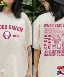 Spider Gwen 2 Sides T-Shirt Man 2023 Shirt Unisex Classic Spider Gwen 2 Sides T-Shirt Man 2023 Shirt Unisex Classic