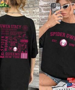 Spider Gwen 2 Sides T-Shirt Man 2023 Shirt Unisex Classic Spider Gwen 2 Sides T-Shirt Man 2023 Shirt Unisex Classic
