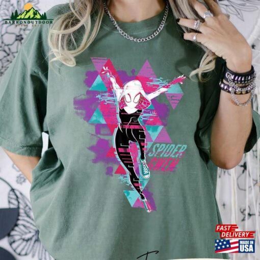 Spider Gwen Comfort Colors Shirt Across The Verse Mcu Marvel T-Shirt Sweatshirt