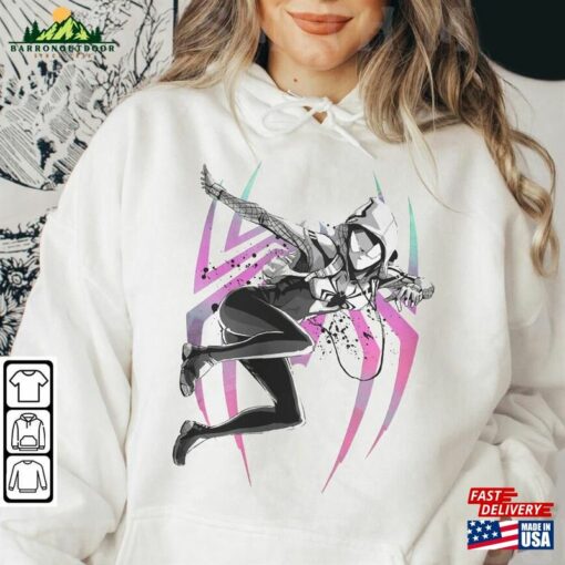 Spider Gwen Movie Shirt K1 Spiderman 2023 Across The Verse Sweatshirt Hoodie