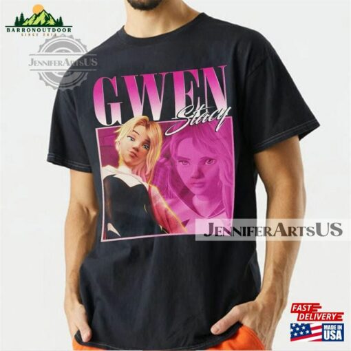 Spider Gwen Movie Shirt Stacy Verse 90S Vintage Retro Bootleg Hoodie 2023 Across The Graphic Tee Unisex T-Shirt