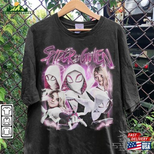 Spider Gwen Movie Shirt Stacy Verse 90S Y2k Vintage Retro Bootleg Classic Unisex