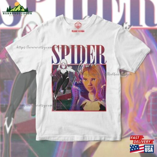 Spider Gwen Movie Shirt Stacy Verse 90S Y2k Vintage Retro Bootleg Hoodie 2023 Across The Graphic Tee Unisex Classic