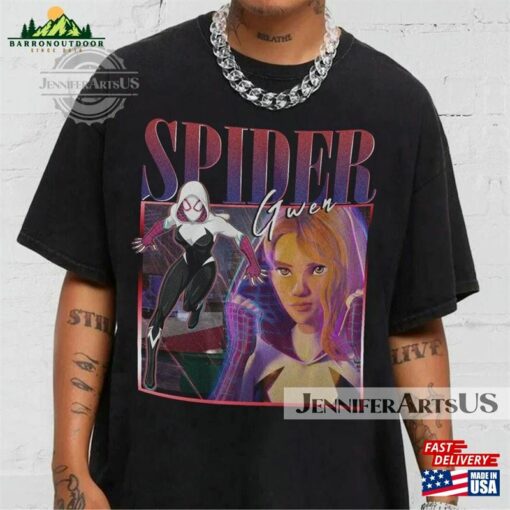 Spider Gwen Movie Shirt Stacy Verse 90S Y2k Vintage Retro Bootleg Hoodie 2023 Across The Graphic Tee Unisex Sweatshirt