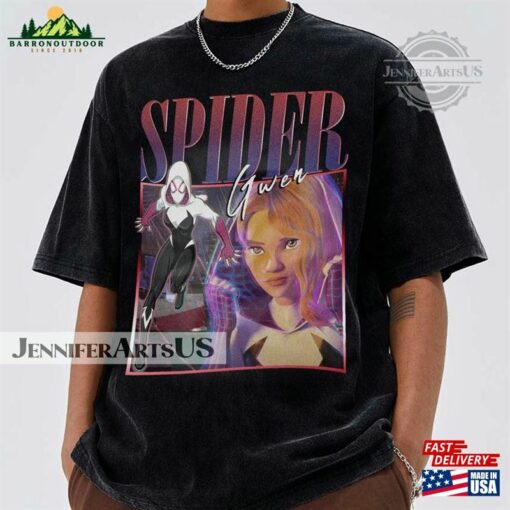 Spider Gwen Movie Shirt Stacy Verse 90S Y2k Vintage Retro Bootleg Hoodie 2023 Across The Graphic Tee Unisex Sweatshirt