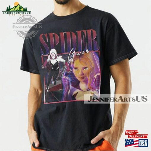 Spider Gwen Movie Shirt Stacy Verse 90S Y2k Vintage Retro Bootleg Hoodie 2023 Across The Graphic Tee Unisex Sweatshirt