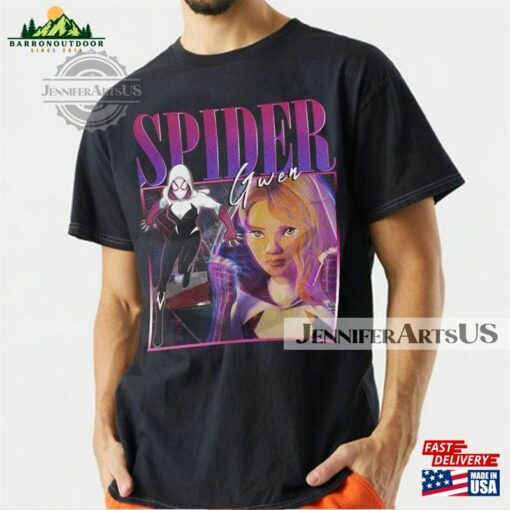 Spider Gwen Movie Shirt Stacy Verse 90S Y2k Vintage Retro Bootleg Hoodie Homage Classic T-Shirt