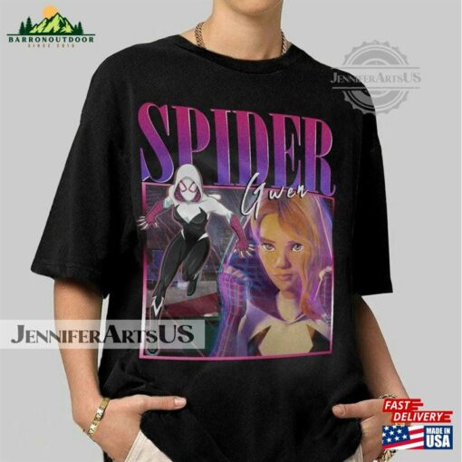 Spider Gwen Movie Shirt Stacy Verse 90S Y2k Vintage Retro Bootleg Hoodie Homage Classic T-Shirt