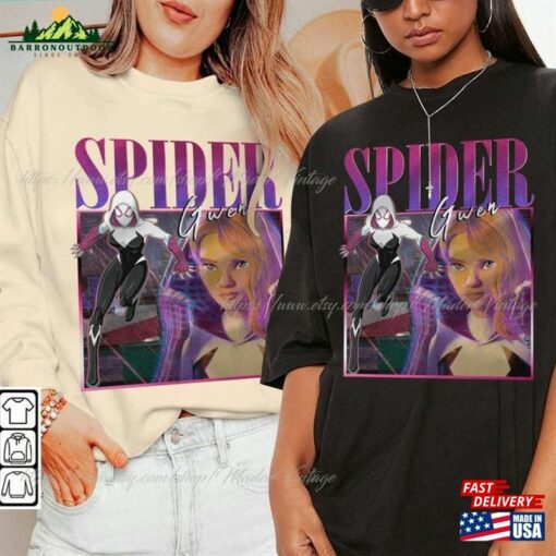 Spider Gwen Movie Shirt Stacy Verse 90S Y2k Vintage Retro Bootleg Hoodie Homage Classic Unisex