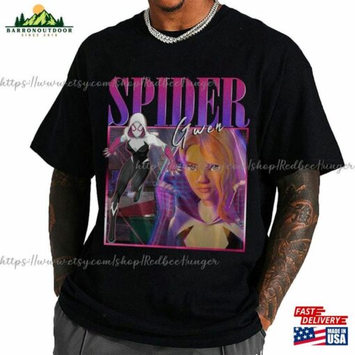 Spider Gwen Movie Shirt Stacy Verse 90S Y2k Vintage Retro Bootleg Hoodie Homage T-Shirt