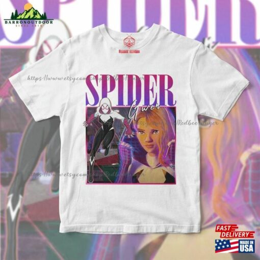 Spider Gwen Movie Shirt Stacy Verse 90S Y2k Vintage Retro Bootleg Hoodie Homage T-Shirt