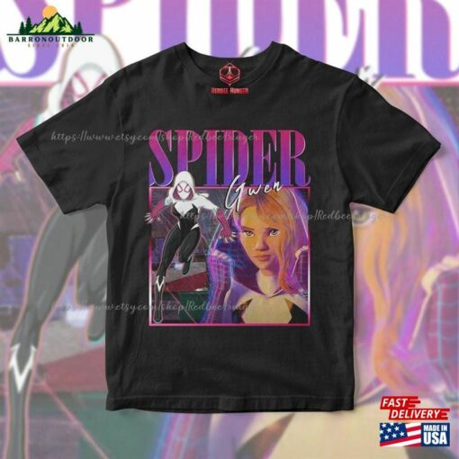 Spider Gwen Movie Shirt Stacy Verse 90S Y2k Vintage Retro Bootleg Hoodie Homage T-Shirt