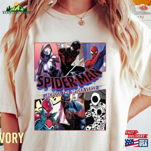 Spider Man Across The Verse Characters Comfort Color Shirt Unisex Sweatshirt