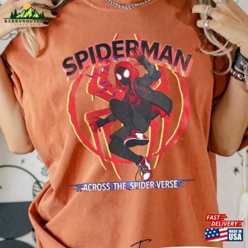 Spider Man Across The Verse Characters Comfort Colors Shirt Classic Sweatshirt