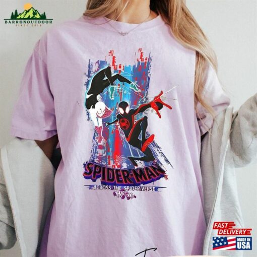 Spider Man Across The Verse Characters Comfort Colors Shirt T-Shirt Unisex