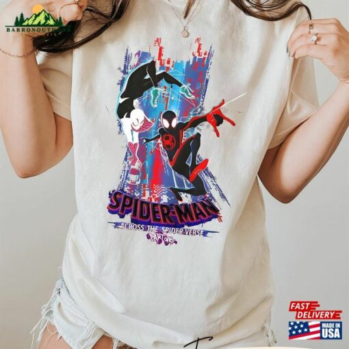 Spider Man Across The Verse Characters Comfort Colors Shirt T-Shirt Unisex