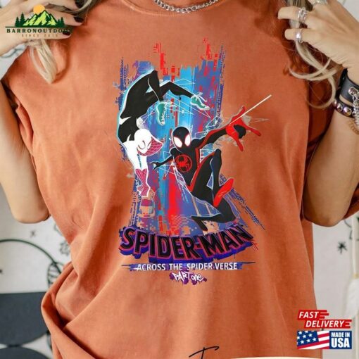 Spider Man Across The Verse Characters Comfort Colors Shirt T-Shirt Unisex