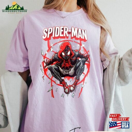 Spider Man Across The Verse Characters Comfort Colors Shirt Unisex Sweatshirt