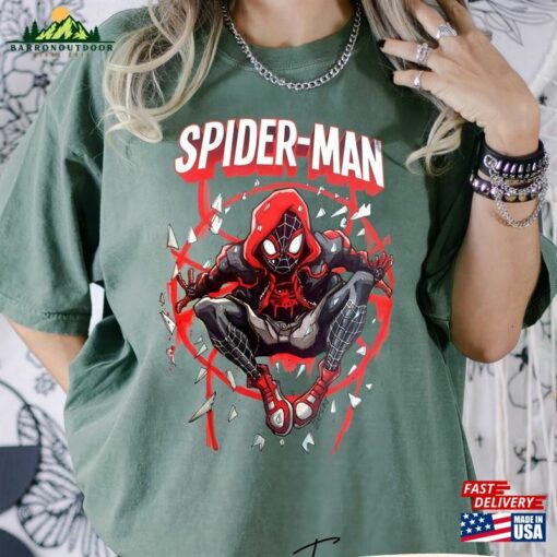 Spider Man Across The Verse Characters Comfort Colors Shirt Unisex Sweatshirt