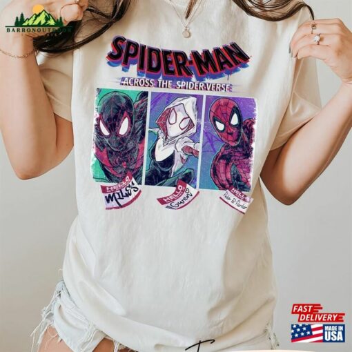 Spider Man Across The Verse Comfort Colors Shirt Classic Hoodie