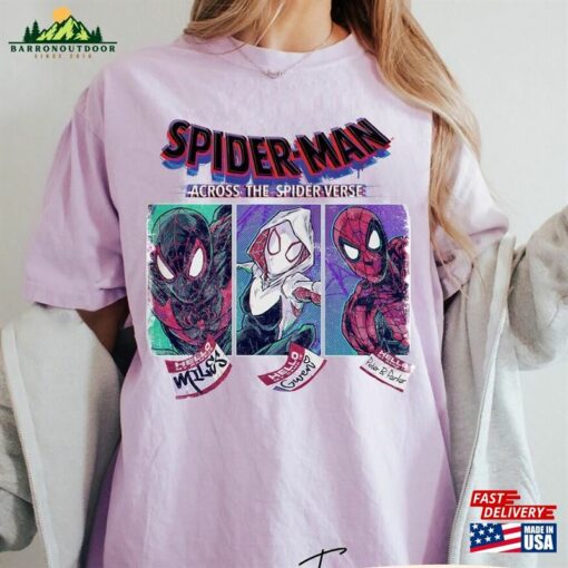 Spider Man Across The Verse Comfort Colors Shirt Classic Hoodie