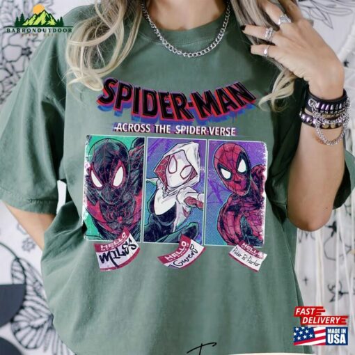 Spider Man Across The Verse Comfort Colors Shirt Classic Hoodie