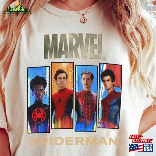 Spider Man Across The Verse Funny Shirt T-Shirt Classic