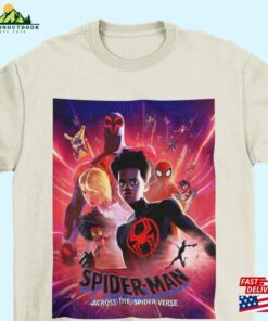 Spider Man Across The Verse Movie Poster Tshirt Miles Morales T-Shirt Hoodie Unisex Spider Man Across The Verse Movie Poster Tshirt Miles Morales T-Shirt Hoodie Unisex