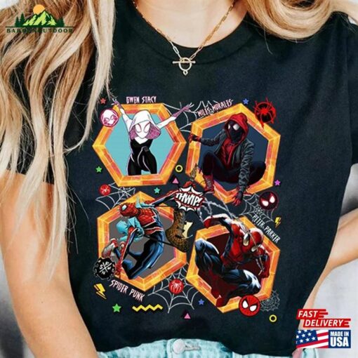 Spider Man Across The Verse Shirt Miles Morales Ghost Classic Hoodie