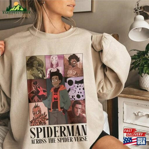 Spider Man Across The Verse Shirt Multiverse Marvel Hoodie Sweatshirt