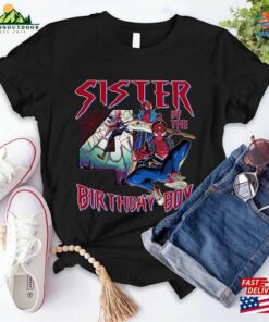 Spider Man Birthday Family Shirt T-Shirt Unisex Spider Man Birthday Family Shirt T-Shirt Unisex