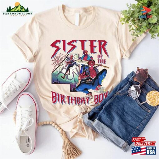 Spider Man Birthday Family Shirt T-Shirt Unisex