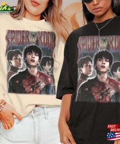 Spider Man Movie Shirt Bts Jungkook Cosplay Spidey 2099 Retro Tee Bangtan Jung Kook Suit Hoodie Classic 3 Spider Man Movie Shirt Bts Jungkook Cosplay Spidey 2099 Retro Tee Bangtan Jung Kook Suit Hoodie Classic 4