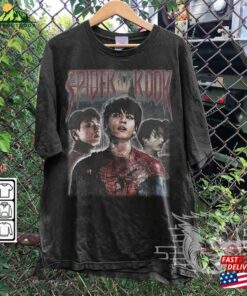 Spider Man Movie Shirt Bts Jungkook Cosplay Spidey 2099 Retro Tee Bangtan Jung Kook Suit Hoodie T-Shirt Unisex