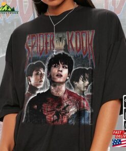 Spider Man Movie Shirt Bts Jungkook Cosplay Spidey 2099 Retro Tee Bangtan Jung Kook Suit Hoodie T-Shirt Unisex 3 Spider Man Movie Shirt Bts Jungkook Cosplay Spidey 2099 Retro Tee Bangtan Jung Kook Suit Hoodie T Shirt Unisex 4