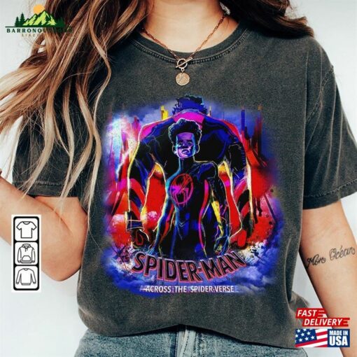 Spider Man Movie Shirt Miguel O’hara Miles Morales Spiderman Across The Classic Hoodie