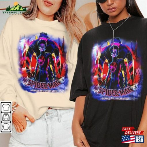 Spider Man Movie Shirt Miguel O’hara Miles Morales Spiderman Across The Sweatshirt T-Shirt