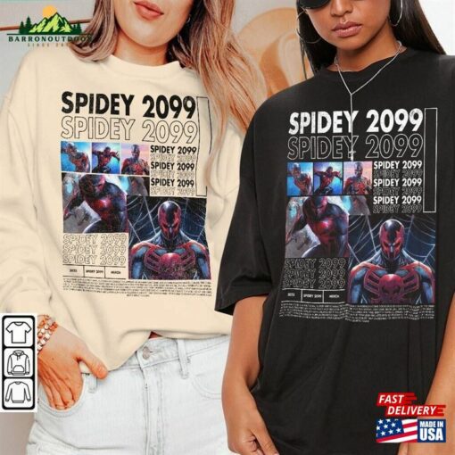 Spider Man Movie Shirt Spidey 2099 Sweatshirt Hoodie Classic