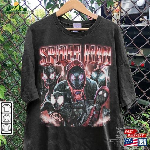 Spider Man Movie Shirt Verse 90S Y2k Vintage Retro Bootleg Classic Sweatshirt