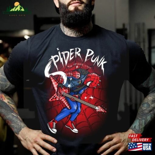 Spider Man Punk Printed T-Shirt 05 Funny Shirt Hoodie