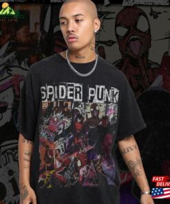 Spider Punk 90S Vintage Comic Tees Man 2099 T-Shirt Sweatshirt Unisex Spider Punk 90S Vintage Comic Tees Man 2099 T-Shirt Sweatshirt Unisex
