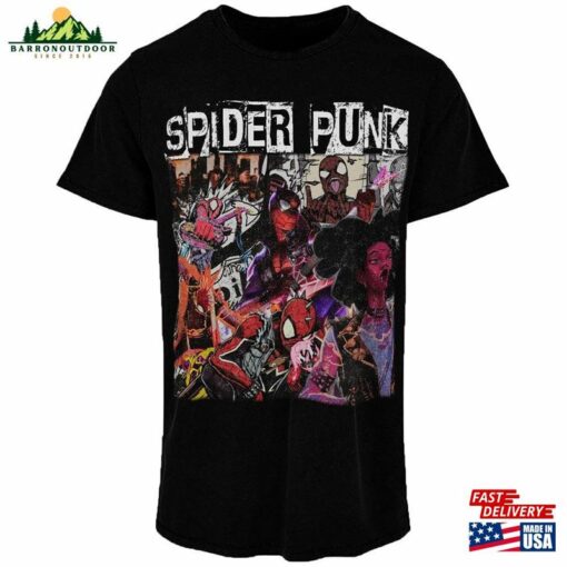 Spider Punk 90S Vintage Comic Tees Man 2099 T-Shirt Sweatshirt Unisex