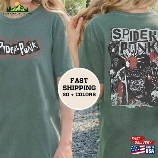 Spider Punk Comfort Colors Shirt Man Across The Classic Unisex